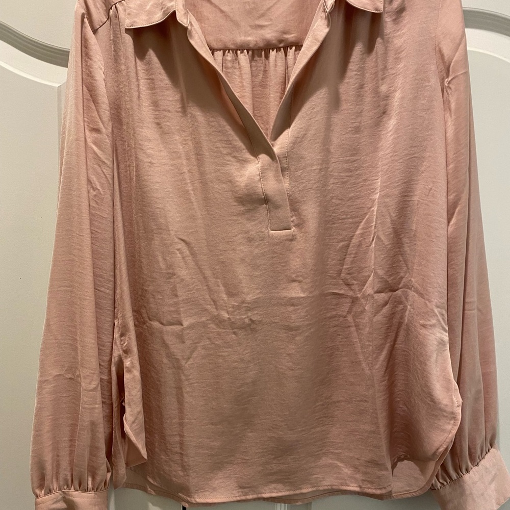 Tommy Hilfiger Pink 3/4 Sleeve Relaxed Blouse